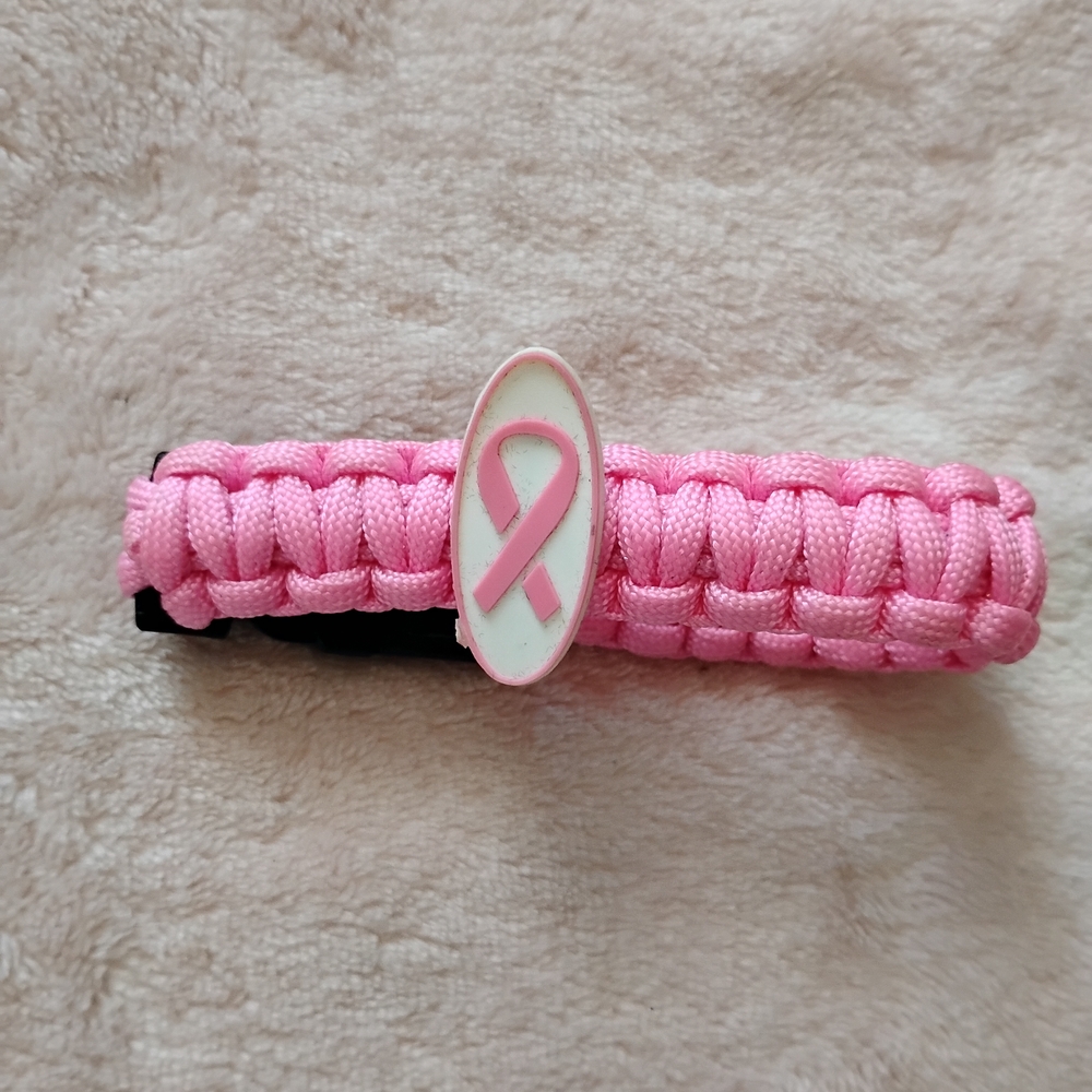 Pink Awareness Ribbon Bracelet